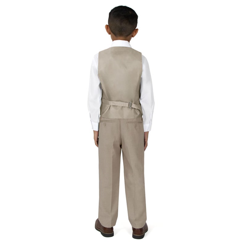 Spring Notion Boys' 3-Piece Suit Set Tan 10 - Image 4